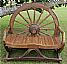 wagon wheel bench